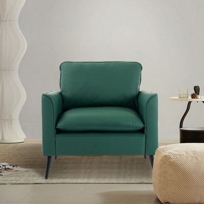NicBex Couches for Living Room Cat Paw Leather Upholstered Single Armchair Sofa Modern Design Accent Sofa