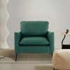 CAVINAS Cat Paw Leather Upholstered Single Armchair Sofa Modern Design Accent Sofa for Living Room - 2 of 4