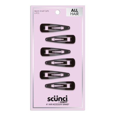scunci Contour Hair Clips - 6pk