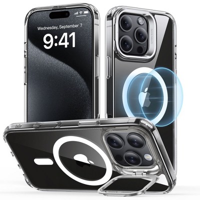 ESR Hybrid Case with Stash Stand for iPhone 16 Pro - Clear : Target