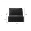 MAYEERTY Sofa with Armrest - Corduroy, Armrest Design, Comfort Seat, No Assembly, for Living Room/Bedroom - 3 of 4