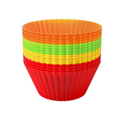 Hastings Home Nonstick Silicone Baking Cups/Cupcake Liners - Set of 24