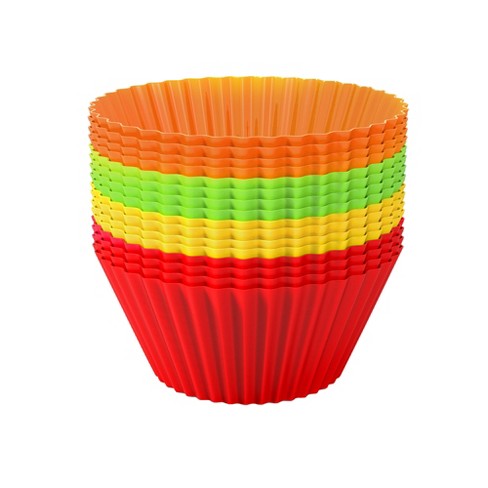 24-Count Standard Reusable Silicone Cupcake Liners / Muffin Molds