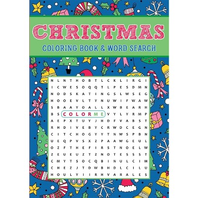 Christmas Coloring Book & Word Search - By Editors Of Thunder Bay Press  (paperback) : Target