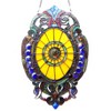 Chloe Lighting Webster Tiffany-Glass Victorian Window Panel 15x23 - 2 of 4