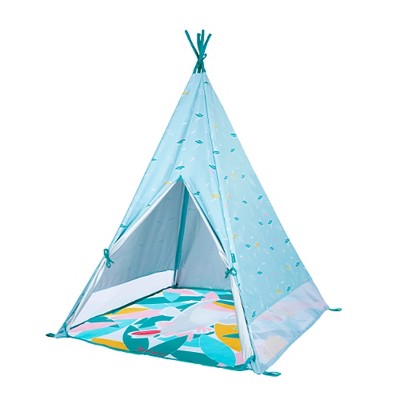 Babymoov Jungle Kid's Extra Large UV Resistant Inside/Outside Play Tent with Convenient Carry Bag, Blue