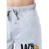 Peanuts Mens' Snoopy Woodstock Lazy Days Character Sleep Pajama Shorts Grey - 3 of 4