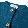 Stellou & Friends 100% Cotton Cardigan Sweater for Boys & Girls Ages 0-6 Years - Ocean Blue Melange / 9-12 Months - 2 of 3