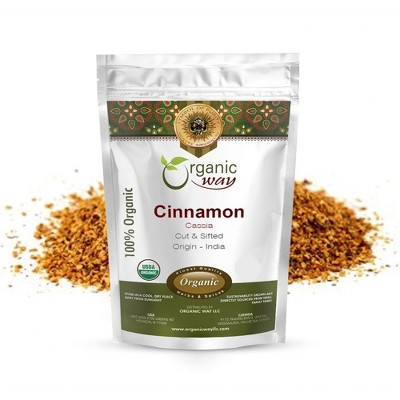 Organic Cinnamon Cassia Cut & Sifted 1 Lbs