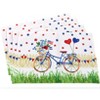 The Lakeside Collection Americana Bicycle Set of 4 Placemats or Table Runner - Set of 4 Placemats - 2 of 4