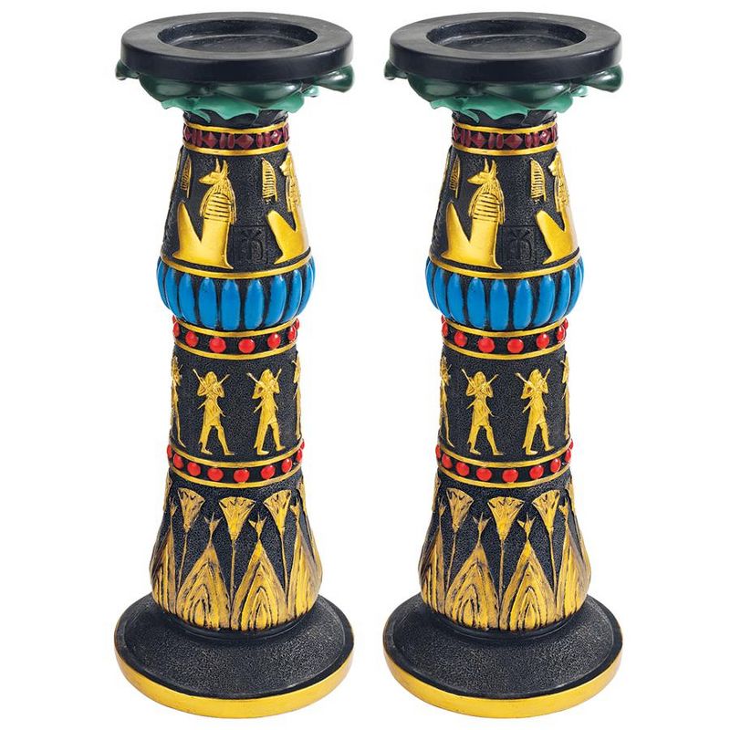 Design Toscano Temple of Rameses Sculptural Candleholder: Set of Two, 3 of 4