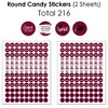 Big Dot of Happiness 2026 Maroon Graduation Party Candy Favor Sticker Kit - 304 Pieces - 4 of 4