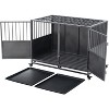 48 Inch Heavy Duty Dog Crate, Durable Gray Kennel for Extra Large Dogs - 2 of 4