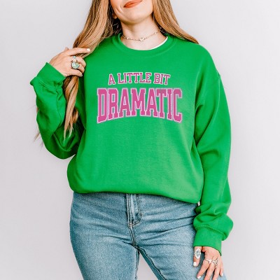 Simply Sage Market Varsity Little Bit Dramatic Sweatshirt