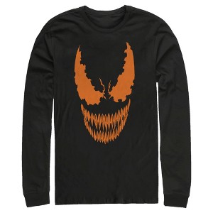 Men's Marvel Halloween Venom Scary Face Costume Long Sleeve Shirt - 1 of 4