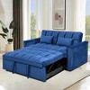 NicBex Convertible Sofa Bed Loveseat Couch with Pull Out Bed & Reclining Backrest,Upholstered Futon Sofa for Living Room,Bedroom - 2 of 4