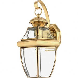 Quoizel Lighting Newbury 1 - Light Sconce in  Polished Brass - 1 of 3