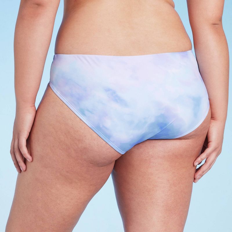Women's Shirred Hipster Bikini Bottom - Shade & Shore™ Sky Blue, 6 of 7