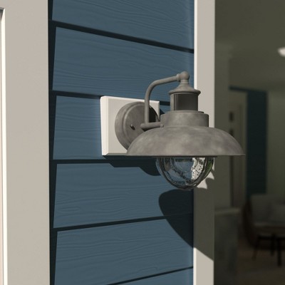 Burnished Bronze Nautical-Style Dimmable Wall Sconce