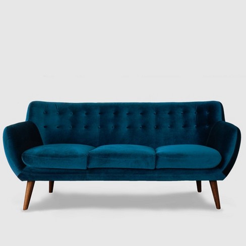 Mid century modern tufted shop sofa