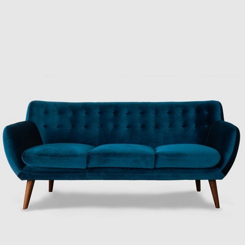 Rhodes Mid - Century Modern Tufted Sofa Blue - Rst Brands : Target