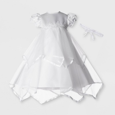 white baby dress