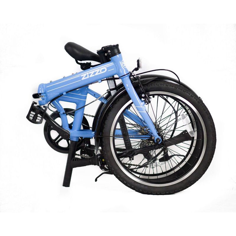 ZiZZO Via 7-Speed Aluminum 20&#34; Folding Bike - Sky Blue, 2 of 16
