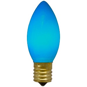 Northlight Pack of 4 Blue C9 Opaque Christmas Replacement Bulbs - 1 of 3