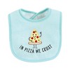 Hudson Baby Unisex Baby Cotton Terry Drooler Bibs with Fiber Filling, Pizza Taco, One Size - 3 of 4