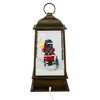 Northlight LED Lighted Snowing and Musical Santa Christmas Lantern - 13.5" - 3 of 4