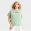 Women's Mickey & Friends Short Sleeve Graphic T-Shirt - Green - 2 of 3