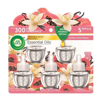 Air Wick Scented Oil Air Freshener Kit, Vanilla & Pink Papaya (2 Warmers +7  Refills) - Sam's Club