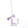 Unique Bargains Star Sequin Letter L Flower Tassel Water Cup Pendant Purple 1 Pc - 2 of 4
