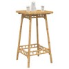vidaXL Outdoor Bar Table Bamboo Tall Footrest Outdoor Bar Table Square - 4 of 4