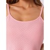 cheibear Women's Soft Round Neck Spaghetti Strap Top and Shorts Loungewear Pajama Set - 4 of 4