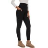 Clearlove Women Fleece Lined Leggings High Waisted Warm Thermal Winter Thick Yoga Pants - 2 of 4
