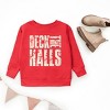 Deck the Halls Block Distressed - Youth Graphic Sweatshirt - 2 of 3