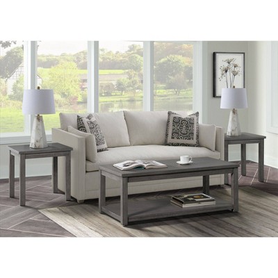 Rhys Gray Rectangular Transitional Occasional Table Set