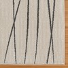 Gertmenian Kielo Bardi Modern Lines Ivory Black Polyester Indoor Area Rug - 3 of 4