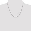 Black Bow Jewelry 1.5mm 14k White Gold Solid Wheat Chain Necklace - 2 of 4