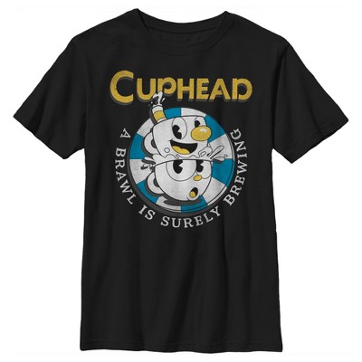 Boy's Cuphead Brawl is Brewing T-Shirt