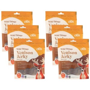 O.T.I.S. Wild Things Venison Jerky Dog Treats - Case of 6/4 oz - 1 of 3