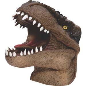 Schylling Dinosaur Hand Puppet – Stretchy T-Rex Toy, Assorted Colors, Ages 3+ - 1 of 4