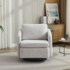 Swivel Accent Chair, Modern Lounge Sofa Barrel Chair With Thick Soft Cushions, 360 Degree Swivel Glide Chair For Bedroom Living Room Waiting Room - 2 of 4