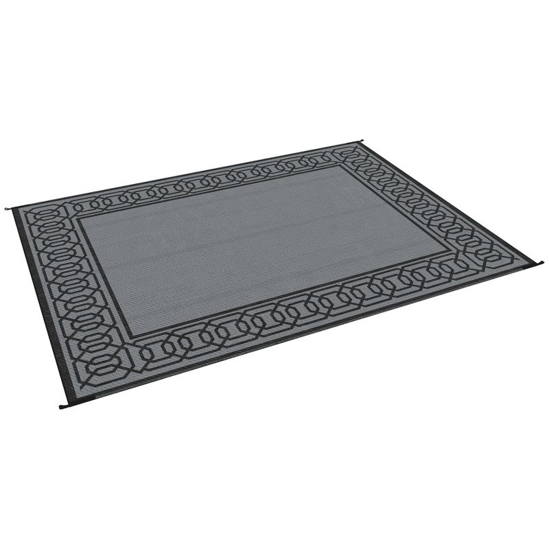 Outsunny RV Mat, Outdoor Patio Rug / Large Camping Carpet with Carrying Bag, Waterproof Plastic Straw, Reversible, 4 of 7