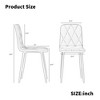 Hooseng Rectangular Dining Table Set, Modern Dining Table Set with Four Velvet Chairs and Faux Marble Table Top for Dining Room or Living Room - 3 of 4