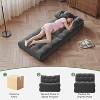 Folding Sofa Bed, Floor Folding Couch with Pillow, Futon Sofa Bed Convertible Sleeper Chair Foldable Mattress Back Support, Single, Corduroy - 4 of 4