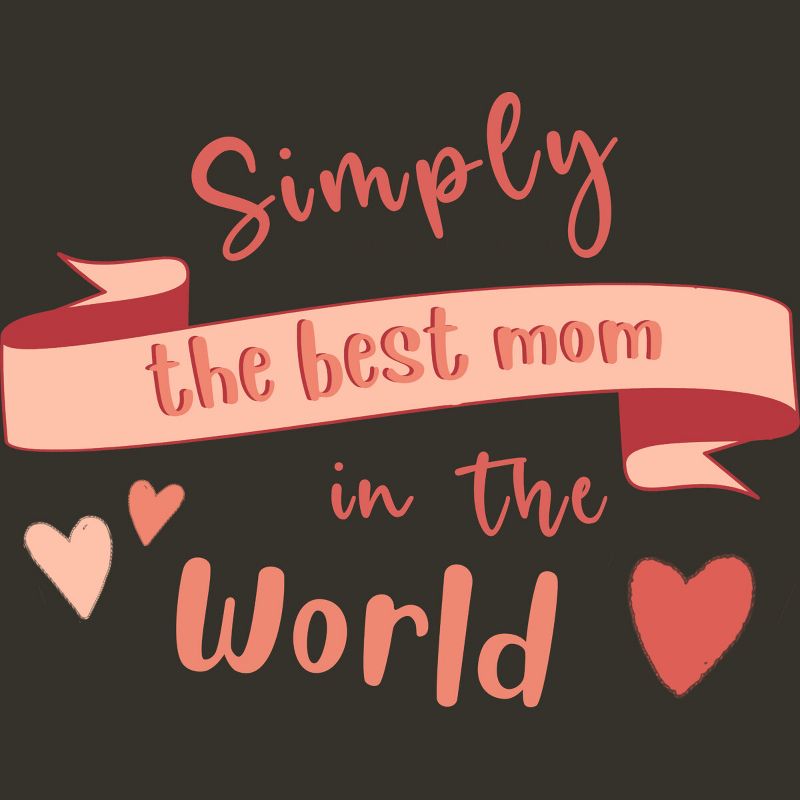 Junior's Design By Humans Mother's Day Simply the Best Mom Banner By BoogieCreates T-Shirt, 2 of 3