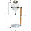 Nispira Ice Sake Wine Whisky Dispenser | Jug Cooler Decanter with Wooden Handle Borosilicate Glass Valve Opening, 1 Set - 2 of 4