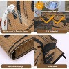 Outdoor Rugs UV Resistant Waterproof Patio Rug, Plastic Straw Reversible Portable Rug Modern Carpet for Beach Balcony Deck Yard - 4 of 4